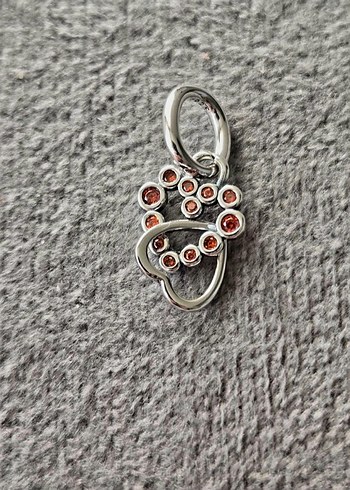 iç içe parıltılı kalpler charm - Görsel 4