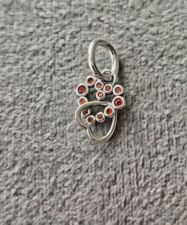 iç içe parıltılı kalpler charm - Görsel 4