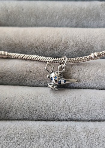 sihirli lamba gümüş charm - Görsel 2