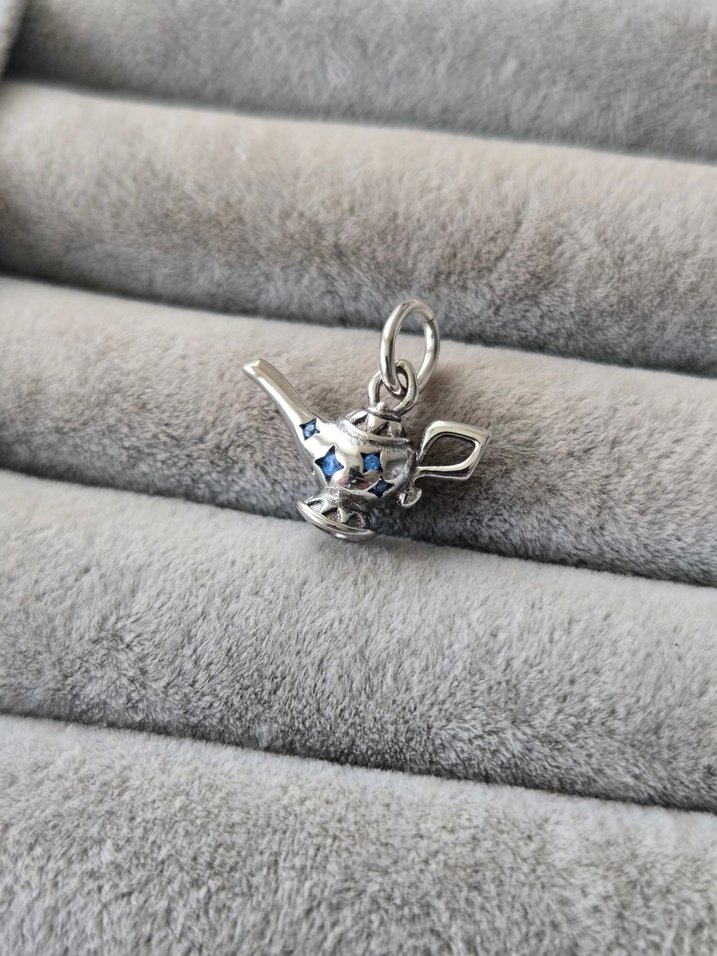 sihirli lamba gümüş charm - Görsel 3