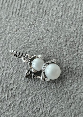 kardan adam gümüş charm - Görsel 4