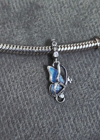 New mavi kelebek charm - Görsel 2