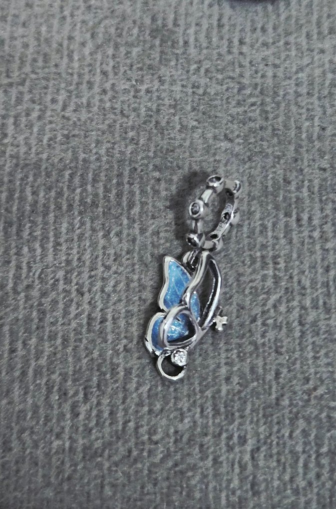 New mavi kelebek charm - Görsel 4