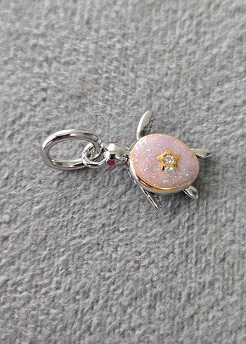 hareketli pembe deniz kaplumbağası charm - Görsel 5