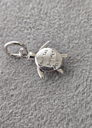 hareketli pembe deniz kaplumbağası charm - Görsel 4