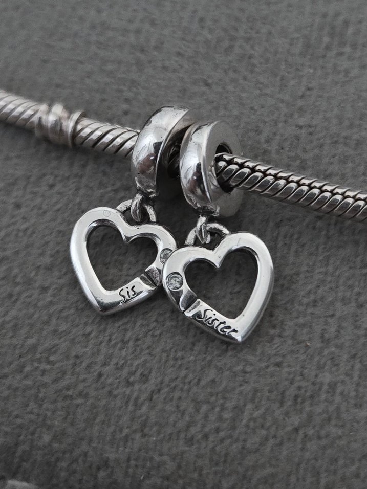 sis sister kalp charm - Görsel 2