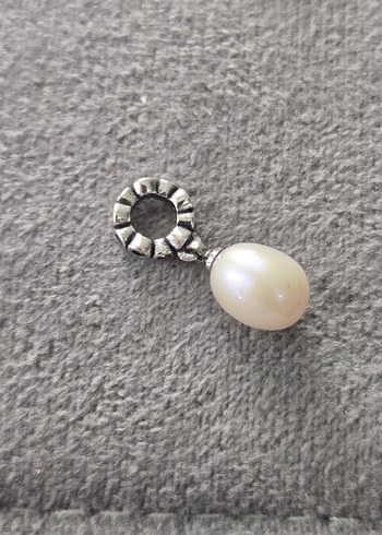 gerçek inci gümüş charm - Görsel 4