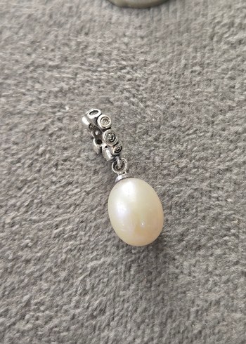 gerçek inci gümüş charm - Görsel 3