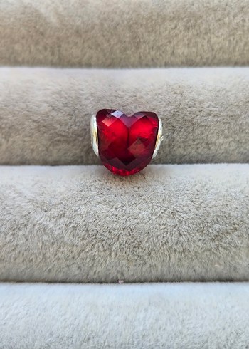 Beden kırmızı Renk Pandora kırmızı kristal kalp love charm