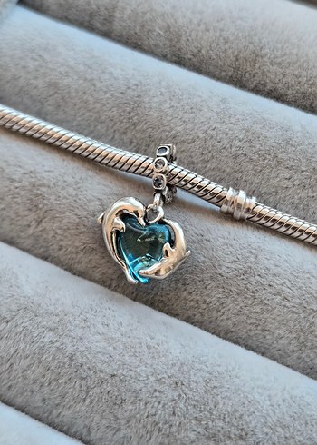 Pandora Pandora mavi murano ve yunuslar charm