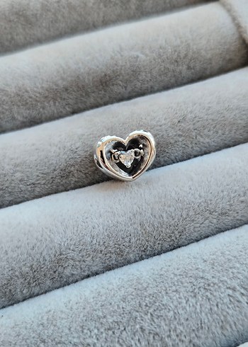 Beden Pandora ışıltılı sallanan kalp charm