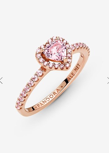 pandora pembe kalp yüzük (Pandora kutulu)