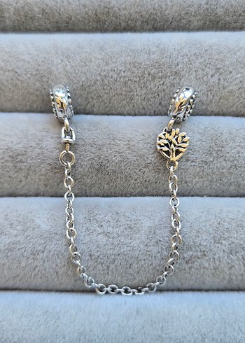 Beden Pandora aile ağacı kalp güvenlik zinciri charm