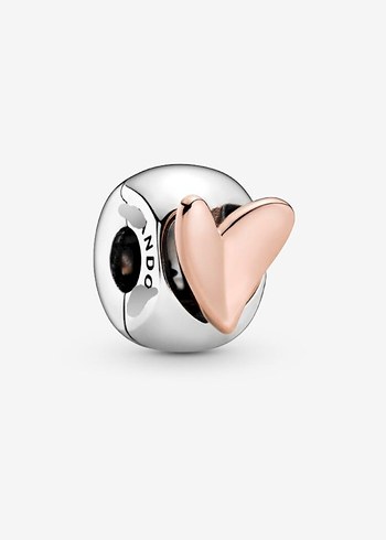 Pandora özel kalp klips charm