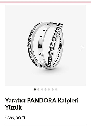 Yaratıcı Pandora kalpleri yüzük 