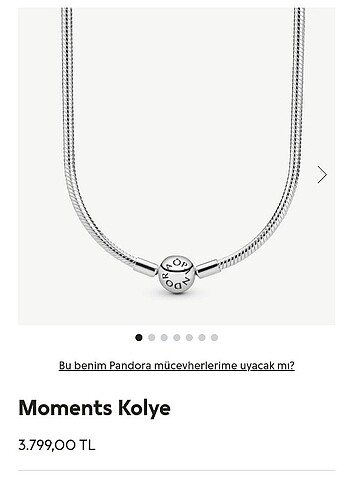 Pandora moments kolye