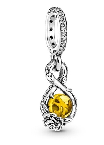 Pandora Disney güzel ve çirkin gül charm