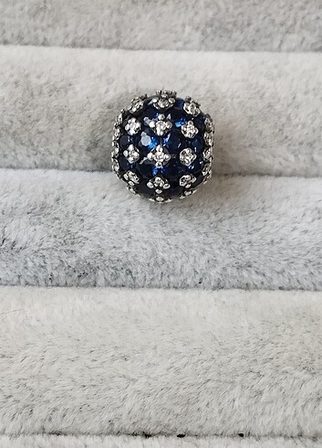  Beden (Yeni Koleksiyon) Pandora ışıltılı pave yuvarlak charm