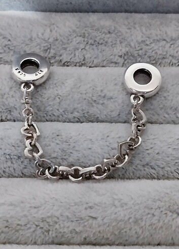 Pandora Pandora bağlı kalpler güvenlik zinciri charm