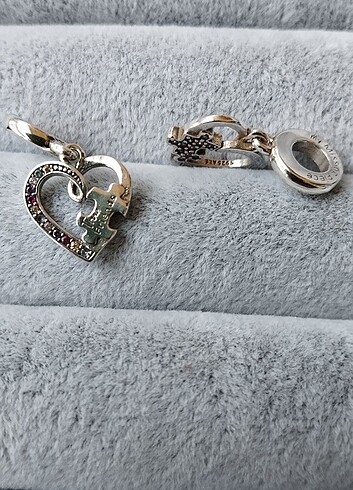 Pandora puzzle parçası kalp arkadaşlık charm - Görsel 5