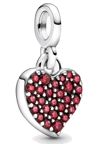 Pembe kalp Me charm ve kalp stil halkası