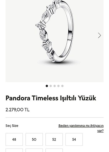 Pandora timeless ışıltılı yüzük