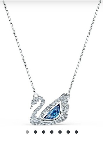 Swarovski dans eden kuğu kolye