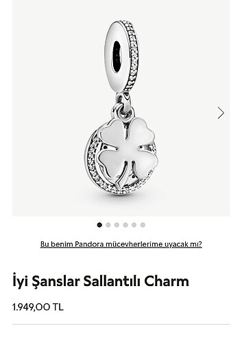Pandora iyi şanslar sallantılı charm
