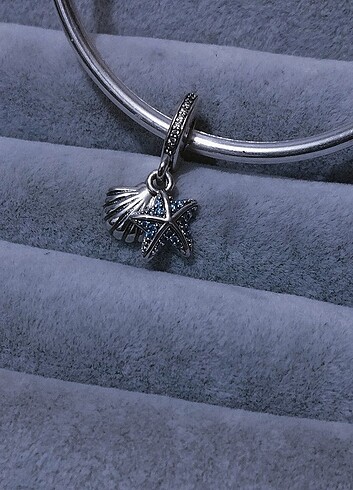 Beden mavi Renk Pandora deniz yıldızı midye charm
