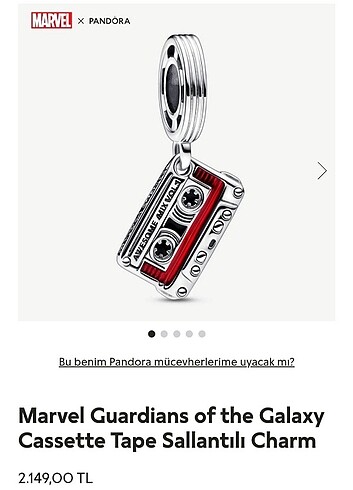Pandora galaksinin koruyucuları kaset charm