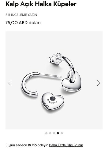 Beden çeşitli Renk Pandora kalp açık halka küpe