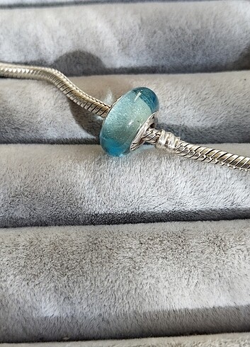 Pandora turkuaz murano charm