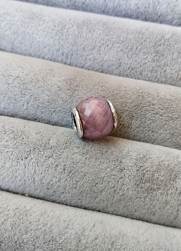 Beden pembe Renk Pandora kesme yüzeyli pembe murano charm