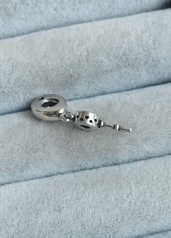 Beden gri Renk Pandora ışıltılı aşk anahtarı charm