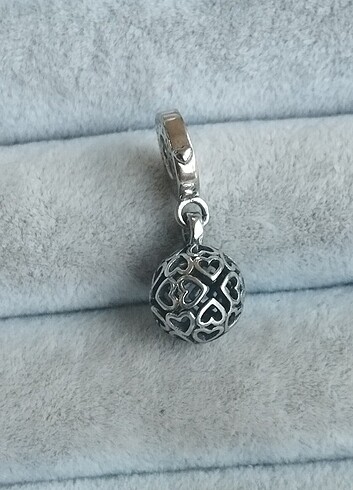Beden Pandora sallantılı kafes işi kalpler charm