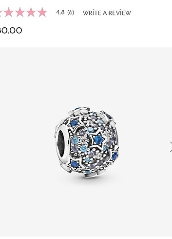 Pandora ışıltılı yıldızlar charm