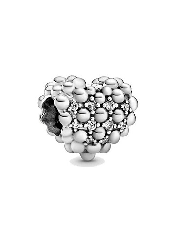 Pandora ışıltılı boncuklu kalp charm 