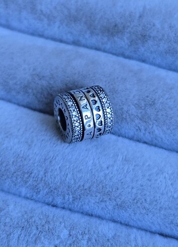 Beden çeşitli Renk Pandora signature pave döner halkalar charm