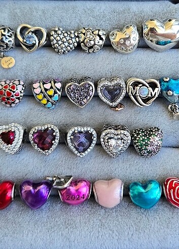 Beden Pandora çeşitli kalp charm modelleri