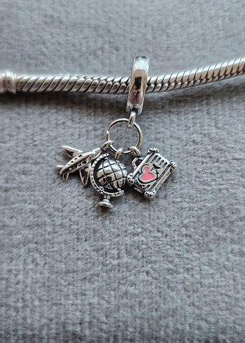 Pandora Pandora üç sallantılı seyahat charm