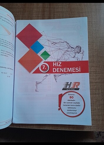  Beden Hız ve renk matematik denemesi