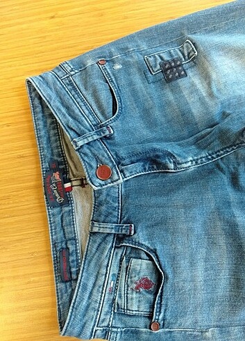 34 Beden mavi Renk Polo boyfriend fit 34 beden pantalon