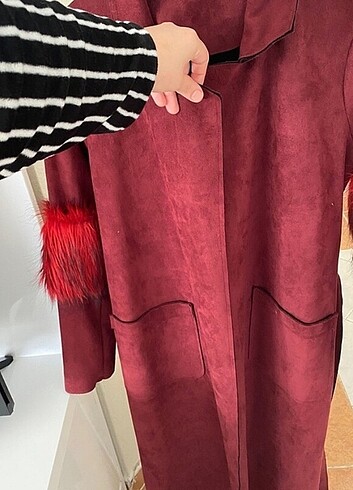 Zara Kadife kumaş Trenç