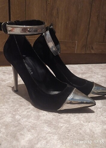 Bayan topuklu ayakkabi - Görsel 3