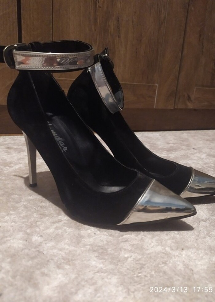 Bayan topuklu ayakkabi - Görsel 3