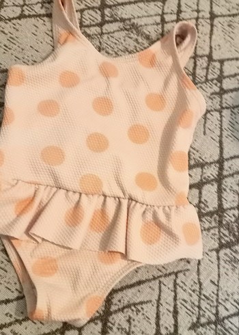 3-6 Ay Beden primark pembe kız bebek mayo,slipstop deniz ayakkabısı ve bez