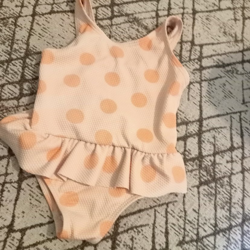 primark pembe kız bebek mayo,slipstop deniz ayakkabısı ve bez - Görsel 3