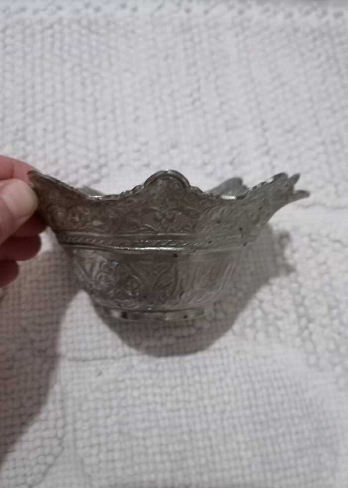 Gümüş renk şekerlik lokumluk  - Görsel 5