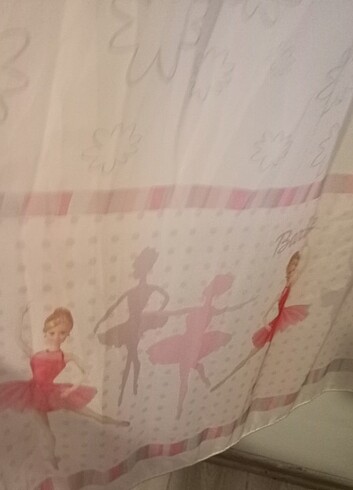 Kız çocuk odası tül perdesi barbie - Görsel 3