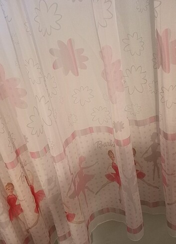 Kız çocuk odası tül perdesi barbie - Görsel 4